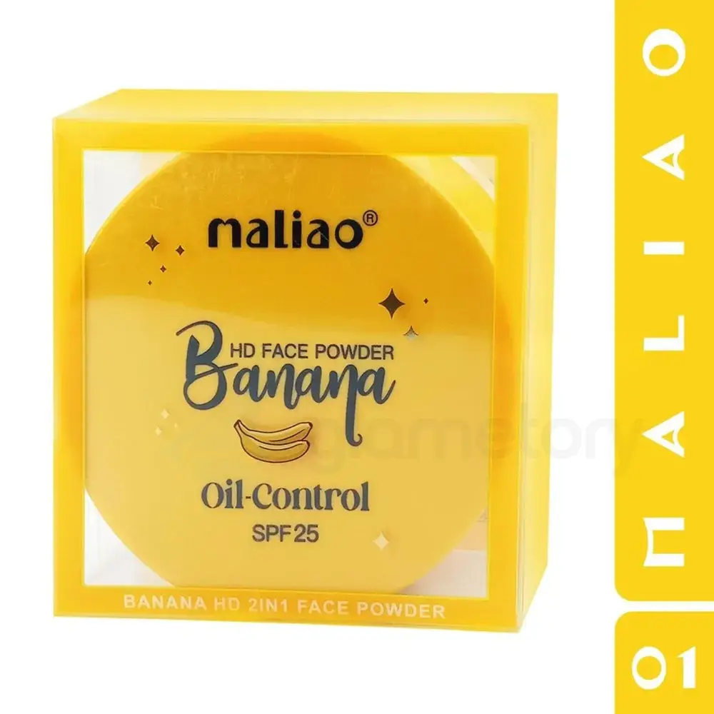 Maliao Banana HD 2 IN 1 Oil-Control Face Powder Shade 01 thumbnail 5