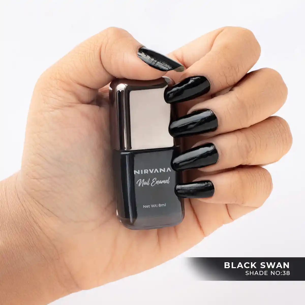 Nirvana Color Nail Enamel Black Swan 38-8ml thumbnail 3