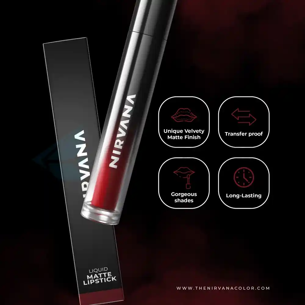 Nirvana Liquid Matte Lipstick-5ml Timeless L02 thumbnail 7