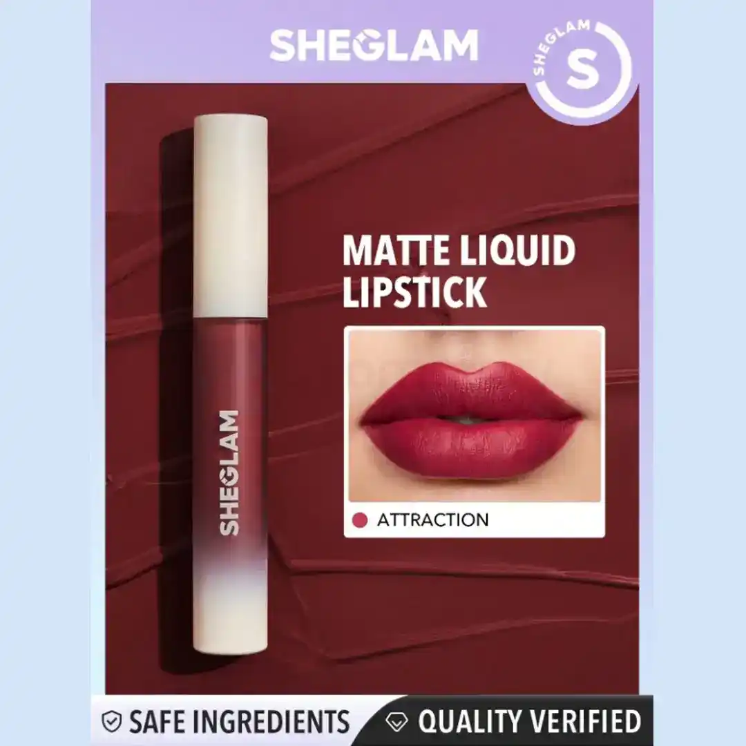 SHEGLAM Matte Allure Liquid Lipstick-Attraction thumbnail 4