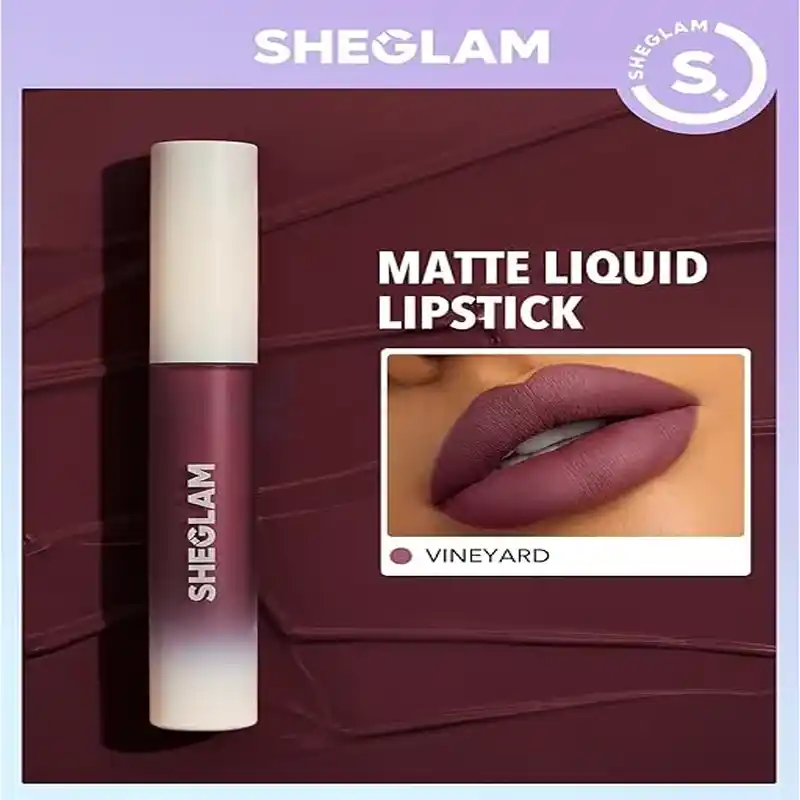 SHEGLAM Matte Allure Liquid Lipstick-Vineyard thumbnail 4