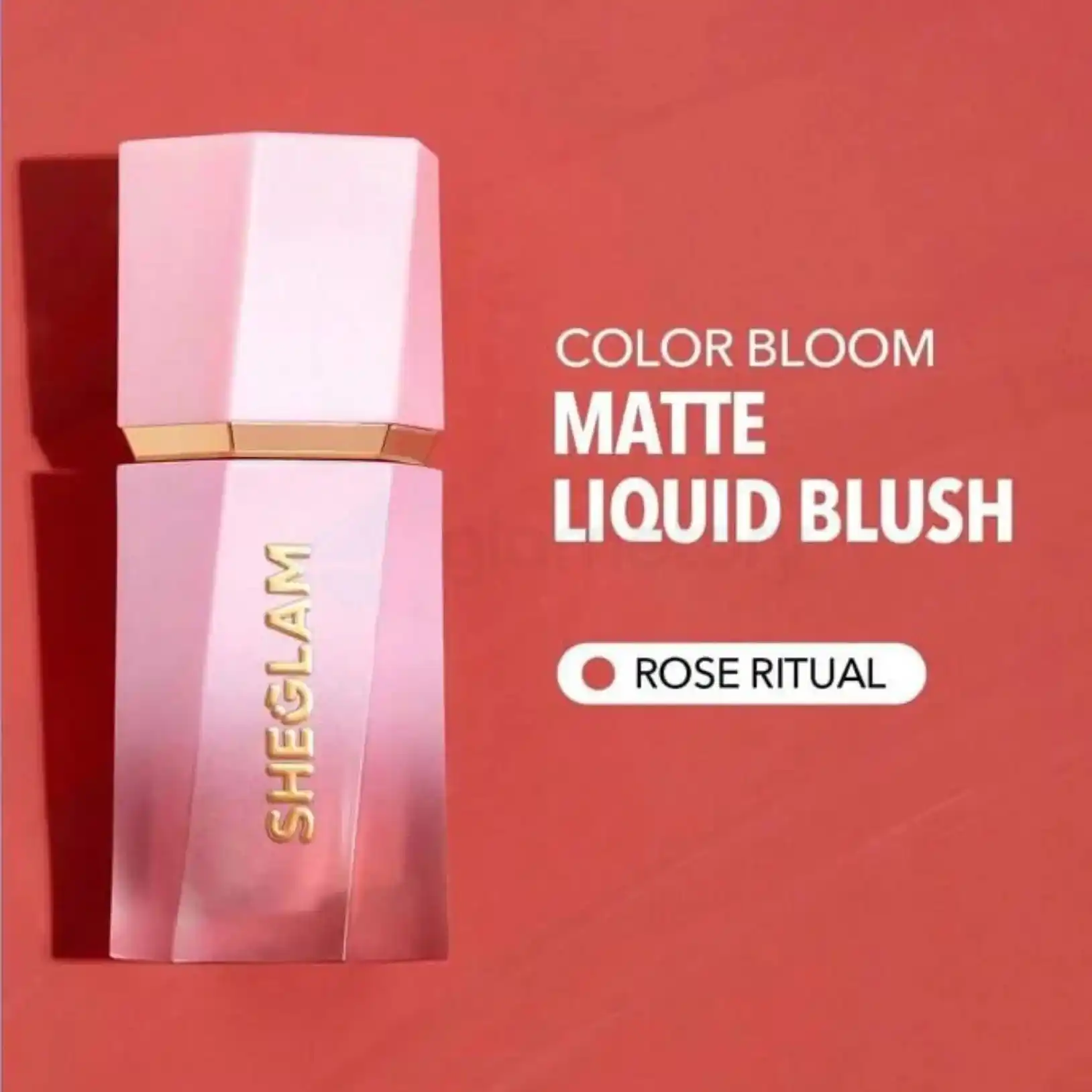 SHEGLAM Color Bloom Matte Finish Liquid Blush-Rose Ritual thumbnail 4