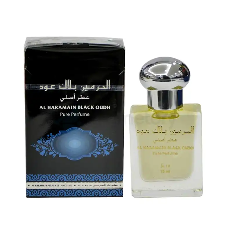 Al Haramain Black Oudh Pure Perfume Attar-15ml thumbnail 4