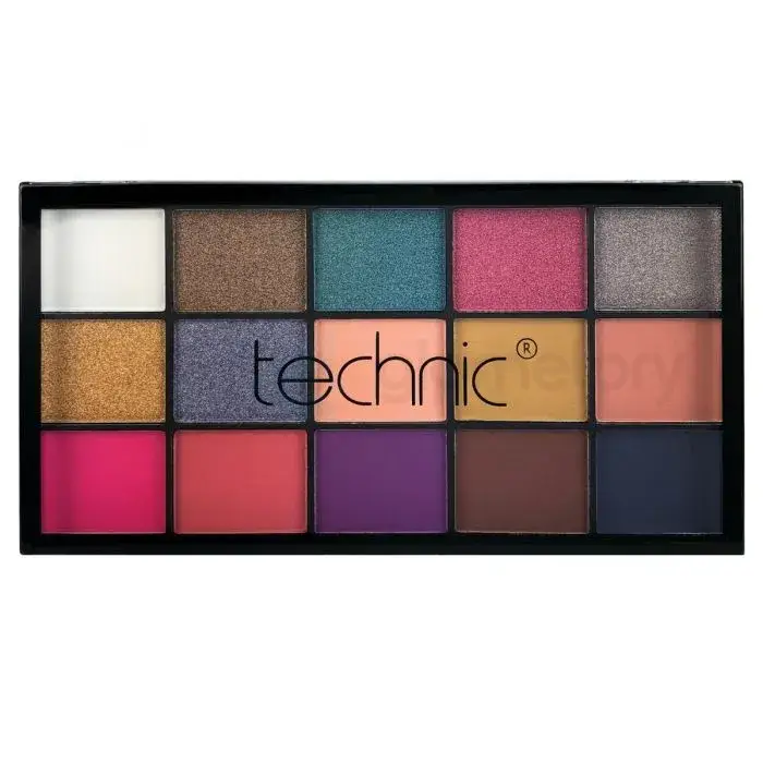 Technic 15 Color Pressed Pigment Palette-Vacay