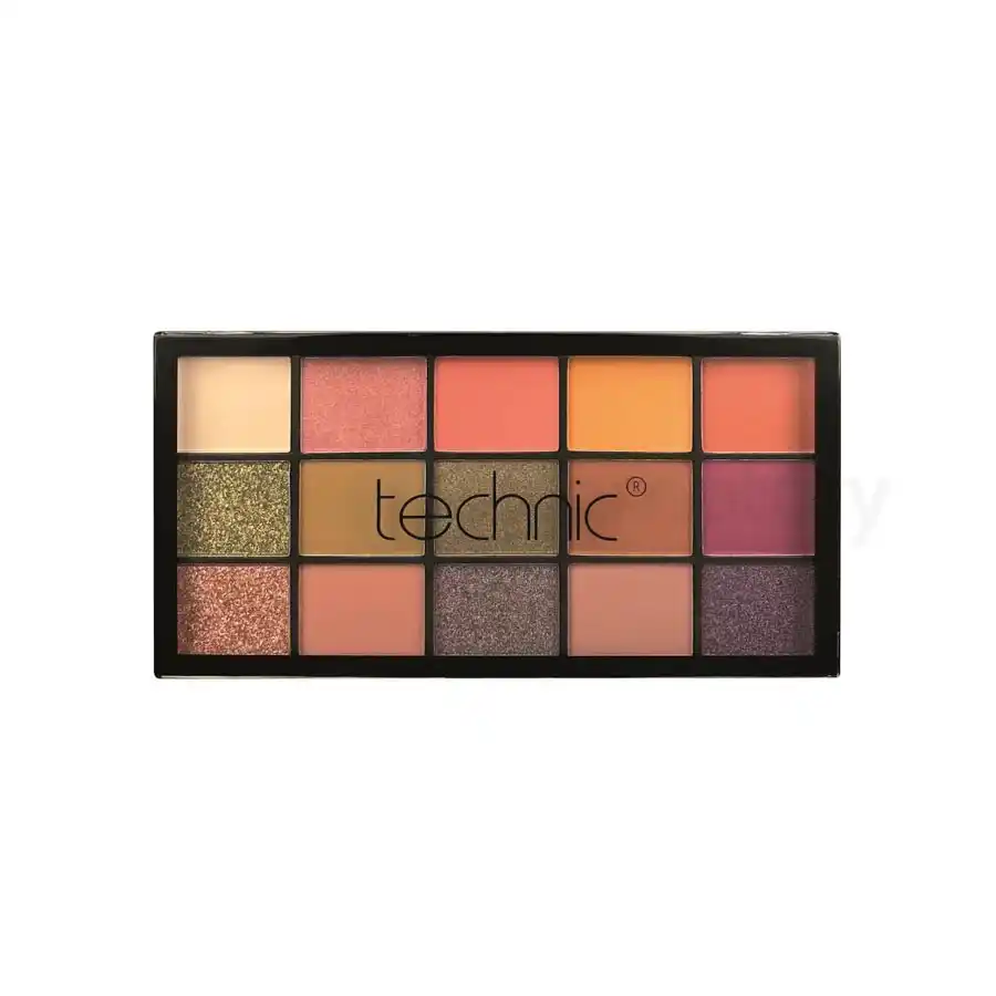 Technic 15 Color Pressed Pigment Palette-Cinnamon Swirl