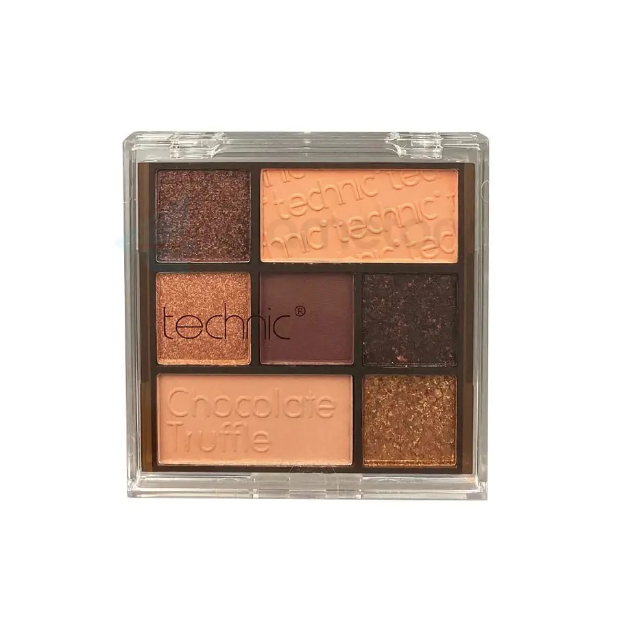 Technic 7 Color Pressed Pigment Palette-Chocolate Truffle