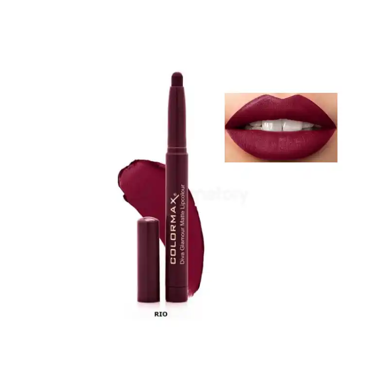 Color Max Diva Glamour Matte Lip Colour-Rio thumbnail 3