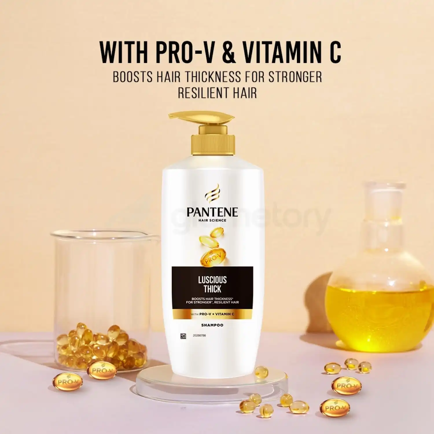 Pantene Hair Science Luscious Thick Shampoo-650ml thumbnail 3