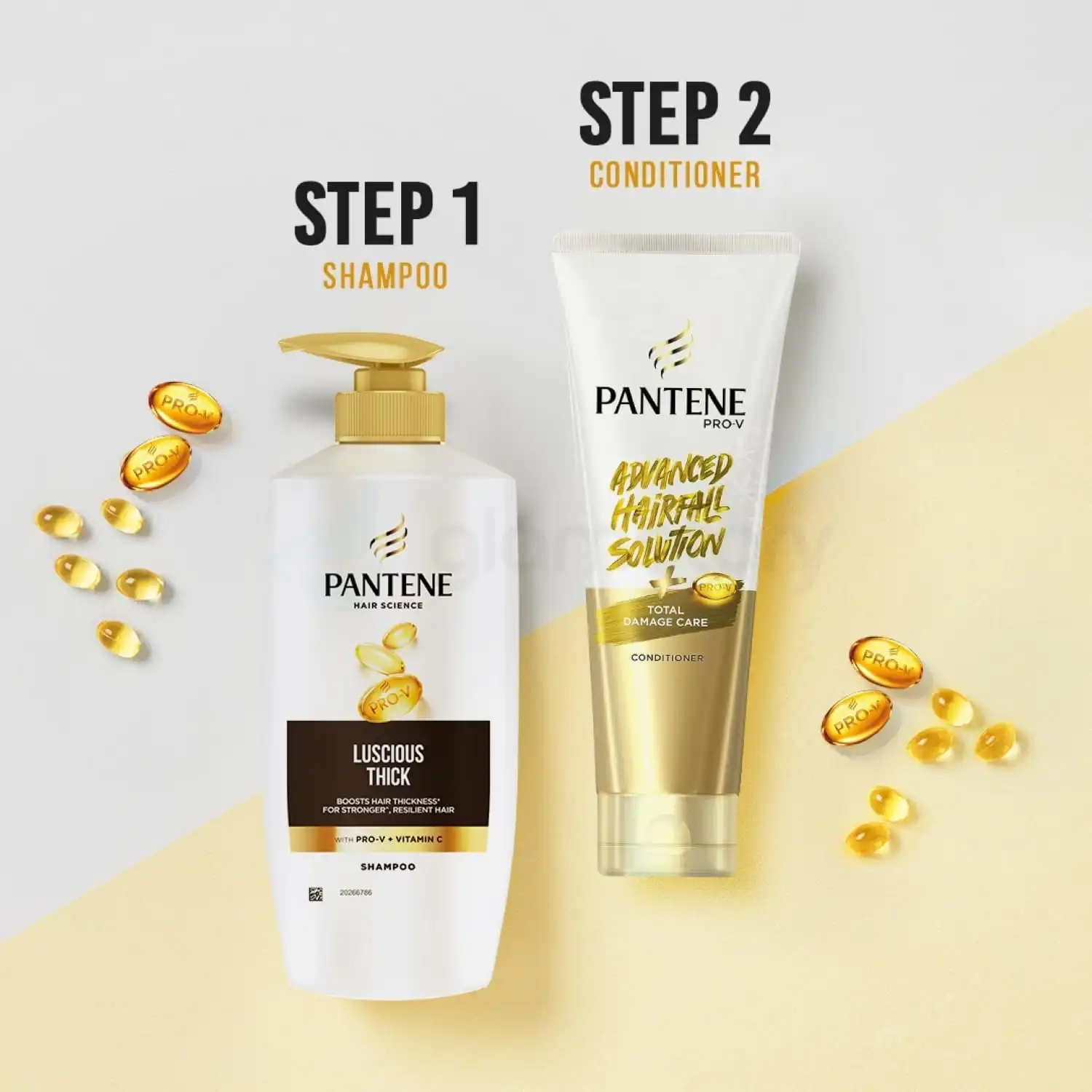 Pantene Hair Science Luscious Thick Shampoo-650ml thumbnail 4