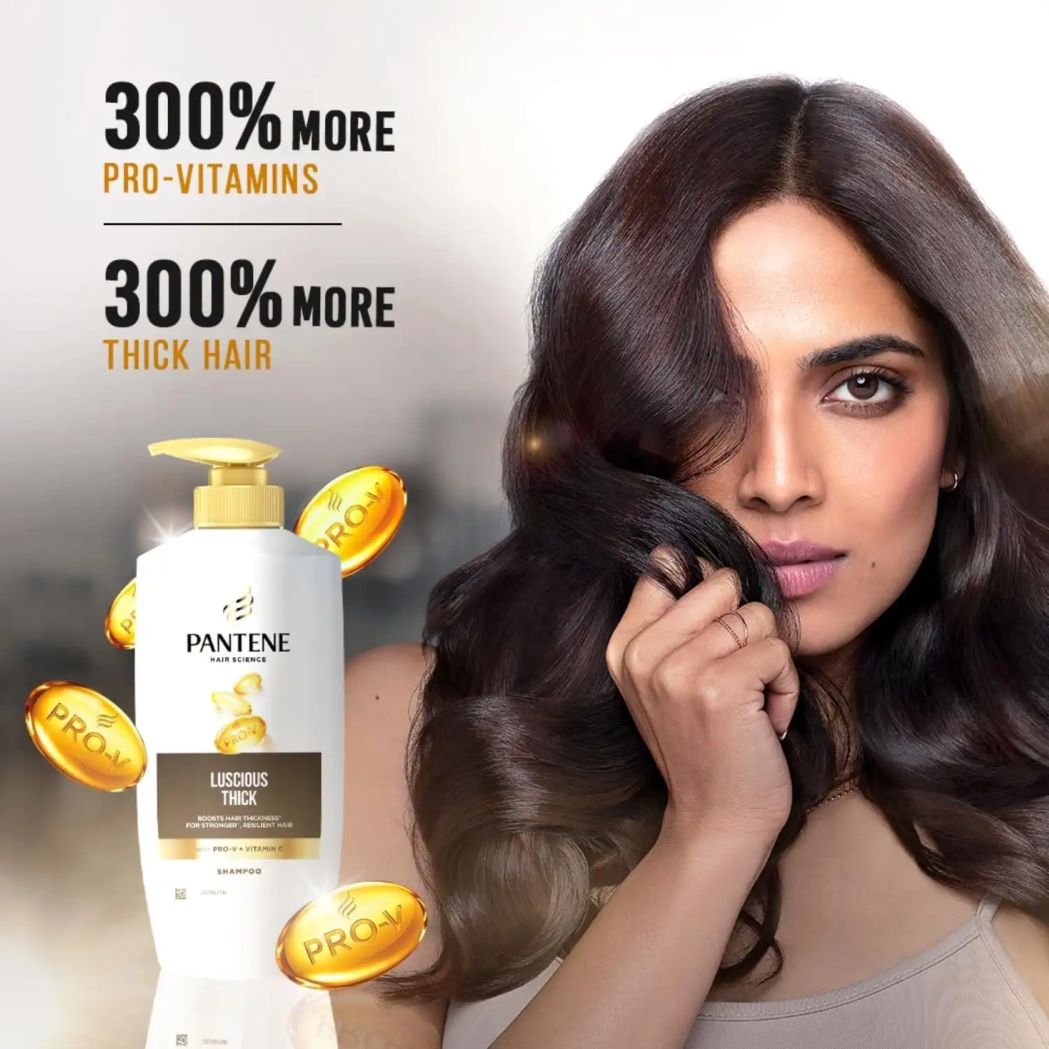 Pantene Hair Science Luscious Thick Shampoo-650ml thumbnail 5