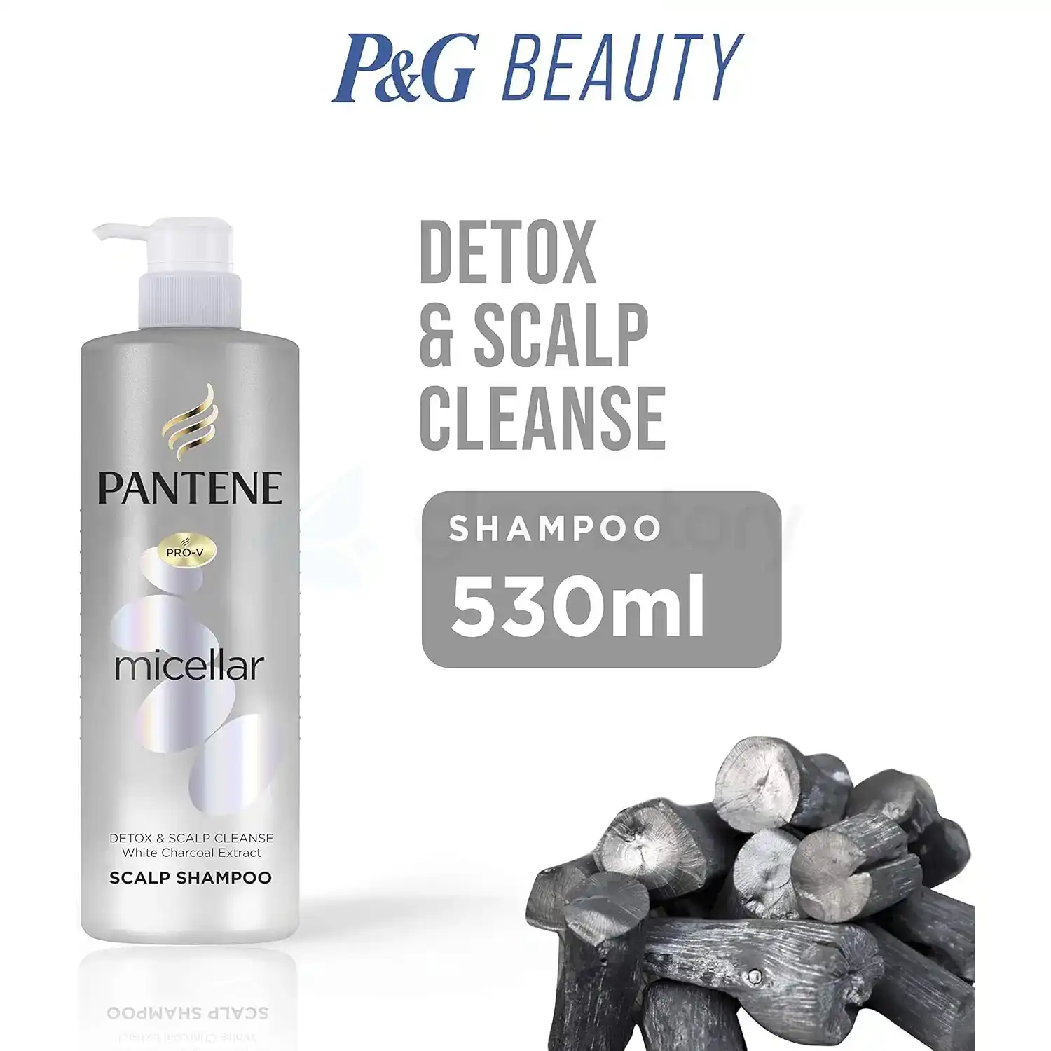 Pantene Micellar Detox & Scalp Cleanse Shampoo-530ml thumbnail 3