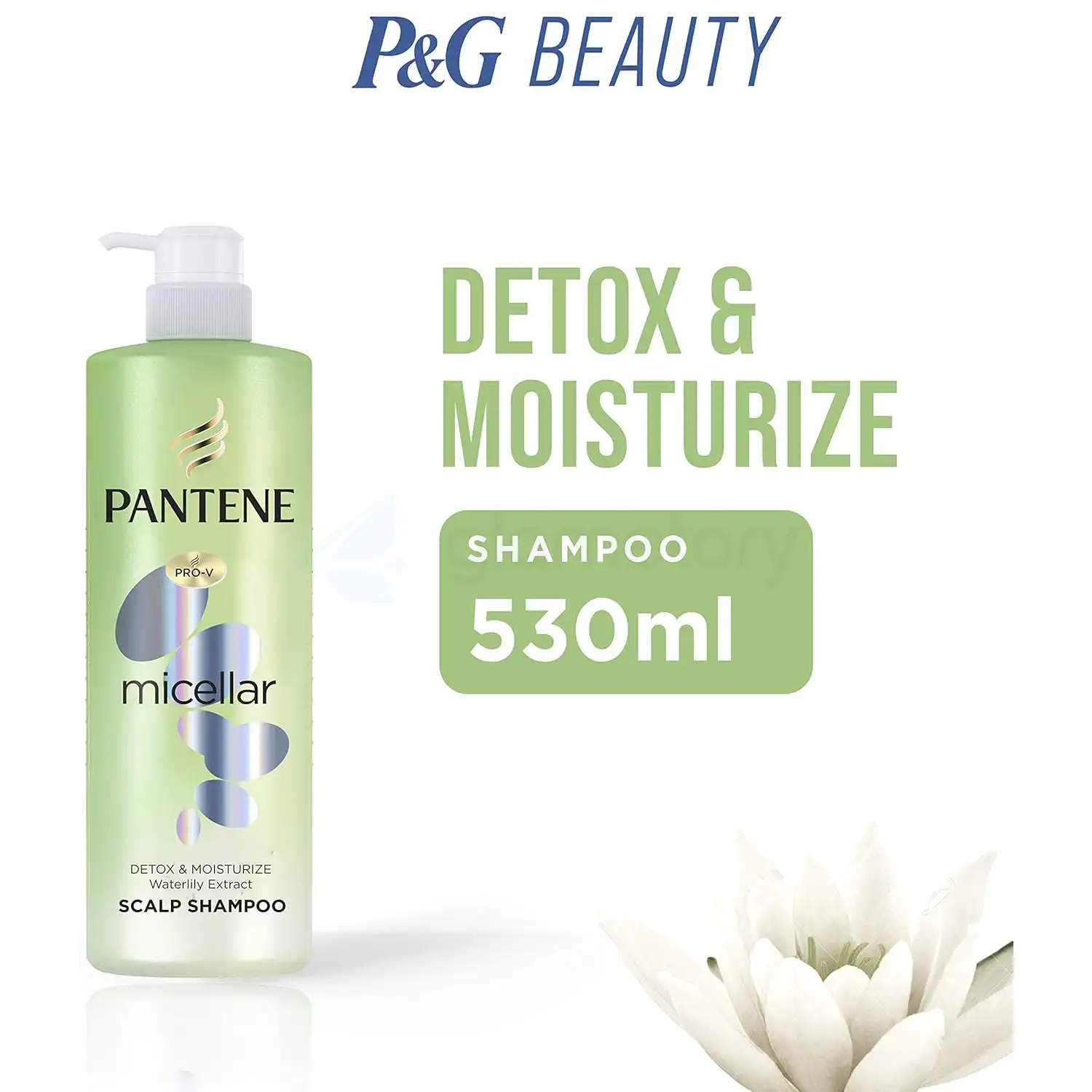 Pantene Micellar Detox & Moisturize Shampoo-530ml thumbnail 3