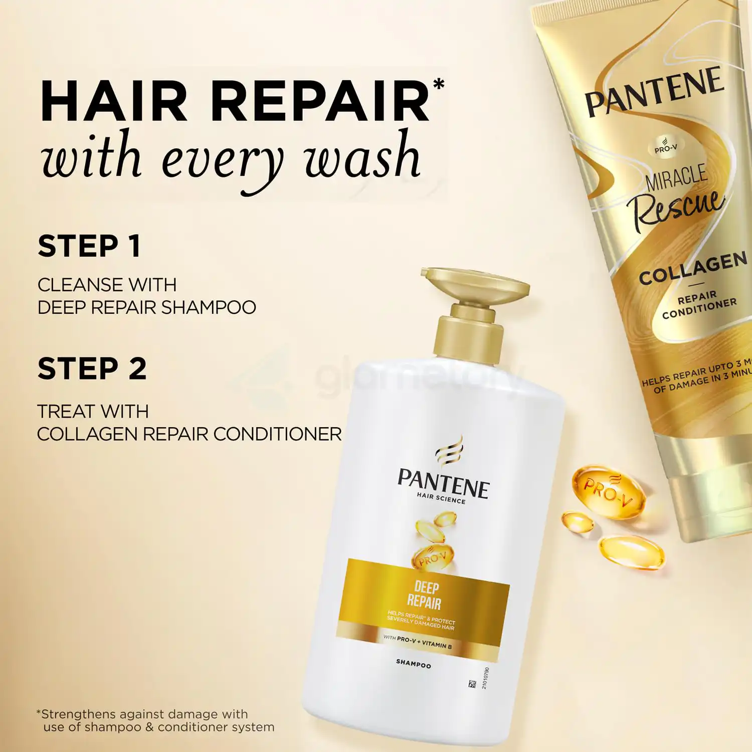 Pantene Hair Science Deep Repair Shampoo-1L thumbnail 3