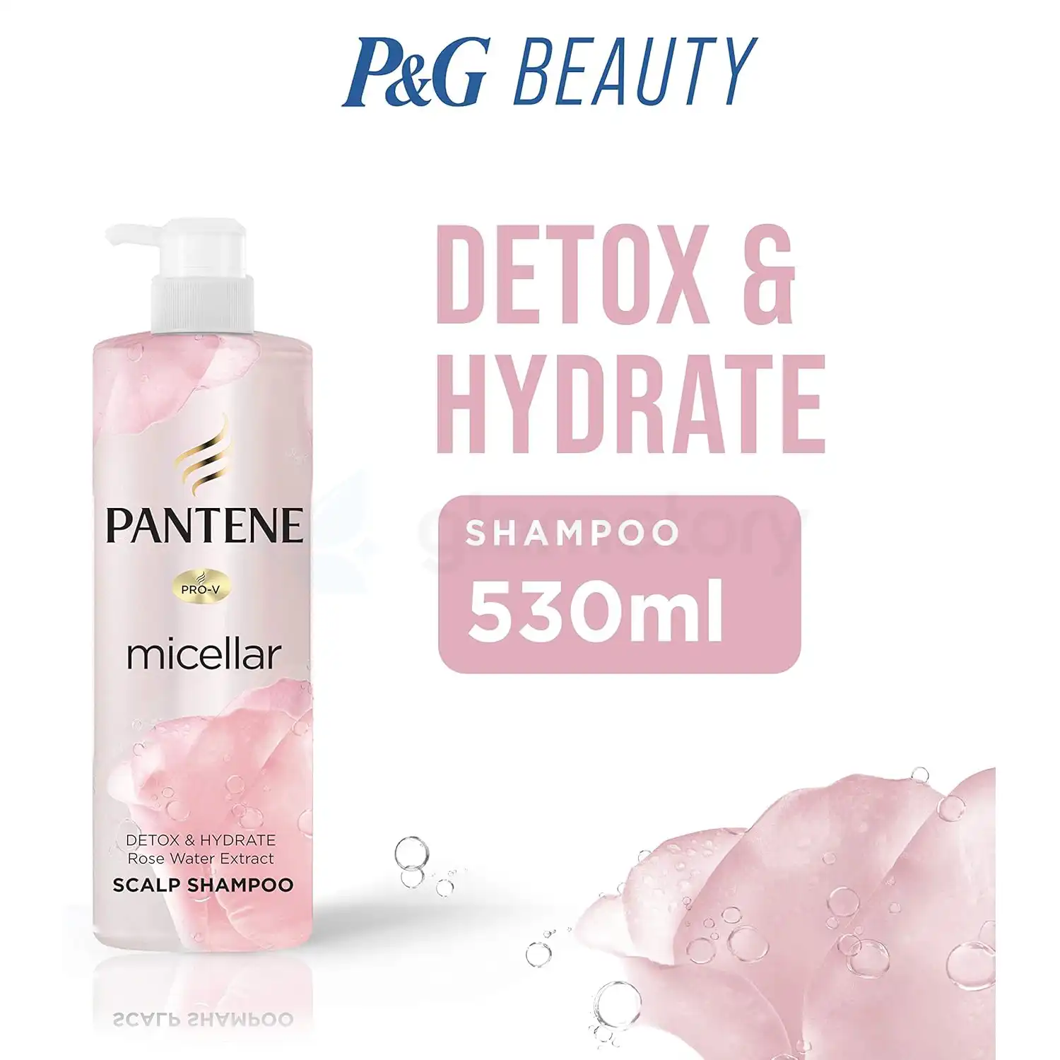 Pantene Micellar Detox & Hydrate Shampoo-530ml thumbnail 3