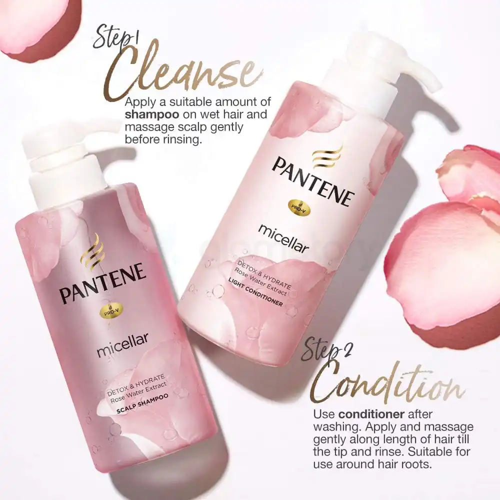 Pantene Micellar Detox & Hydrate Shampoo-530ml thumbnail 5