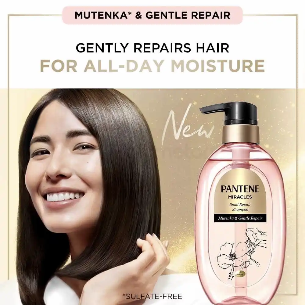 Pantene Miracles Bond Repair Shampoo Mutenka & Gentle Repair-440g thumbnail 3