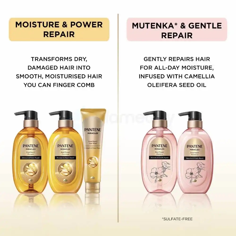 Pantene Miracles Bond Repair Shampoo Mutenka & Gentle Repair-440g thumbnail 5