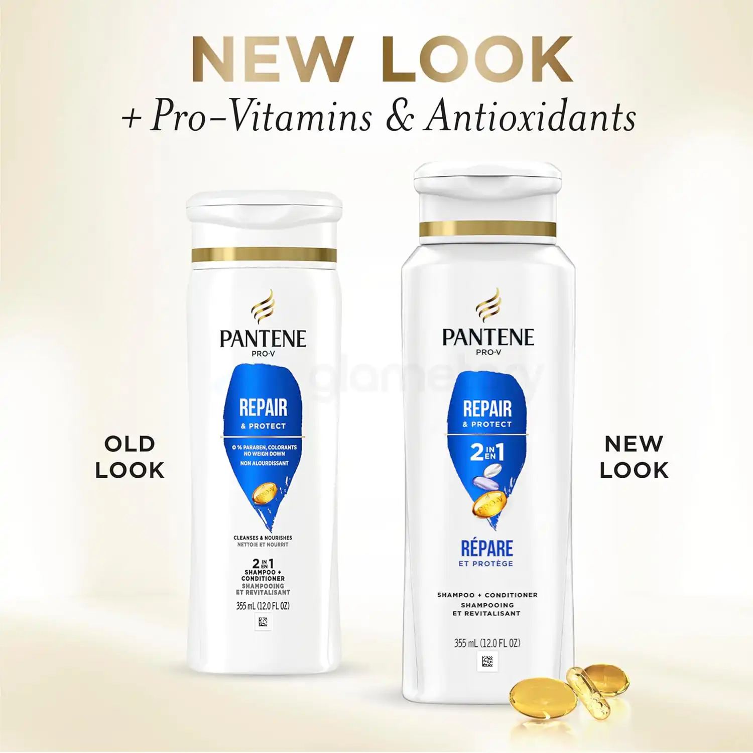 Pantene Pro-V Repair & Protect 2 In 1 Shampoo+Conditioner-355ml thumbnail 3