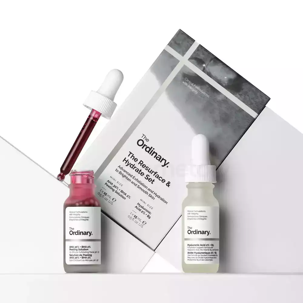 The Ordinary The Resurface & Hydrate Set AHA 30% + BHA 2% & Hyaluronic Acid 2% + B5 thumbnail 3