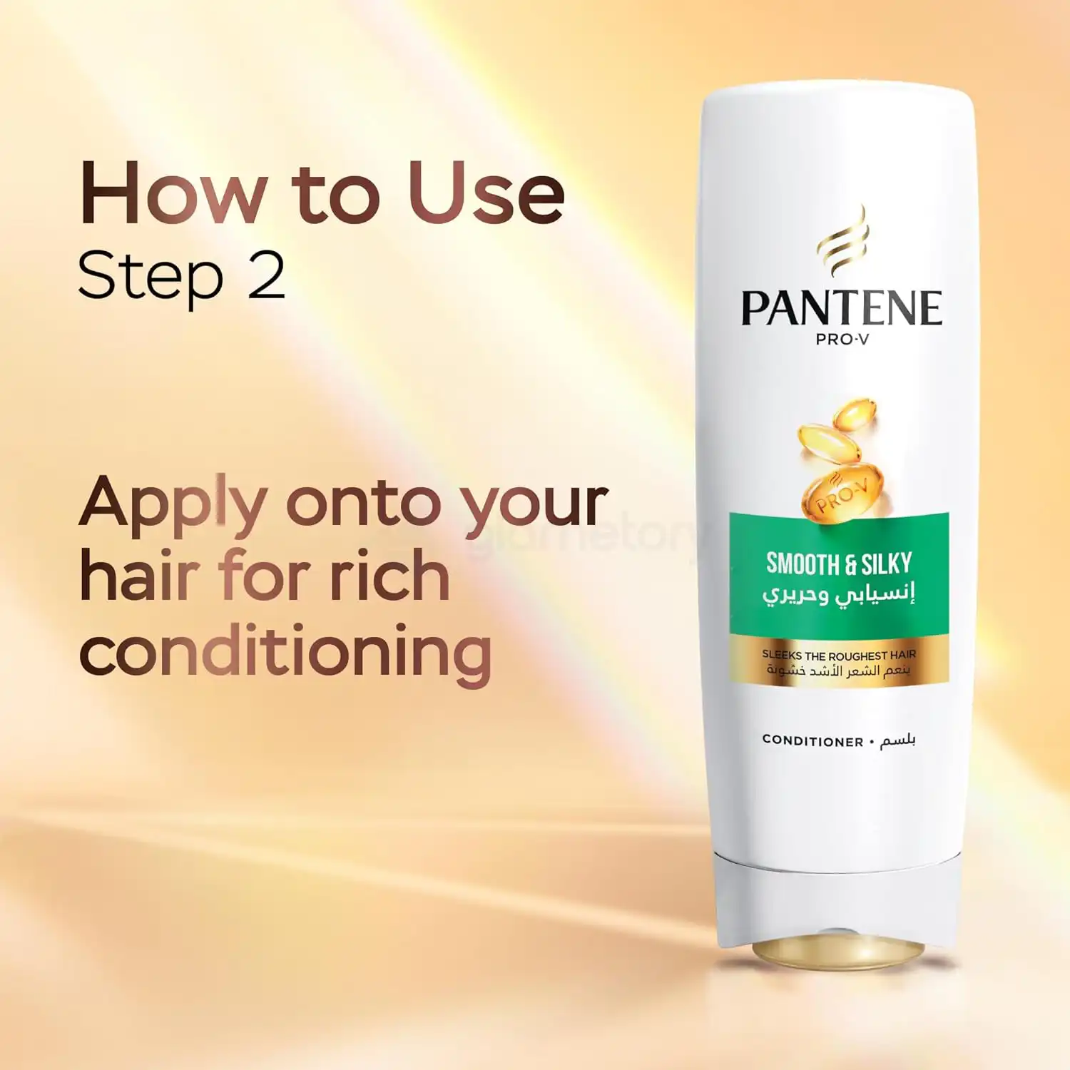 Pantene Pro-V Smooth & Silky Conditioner-360ml thumbnail 3