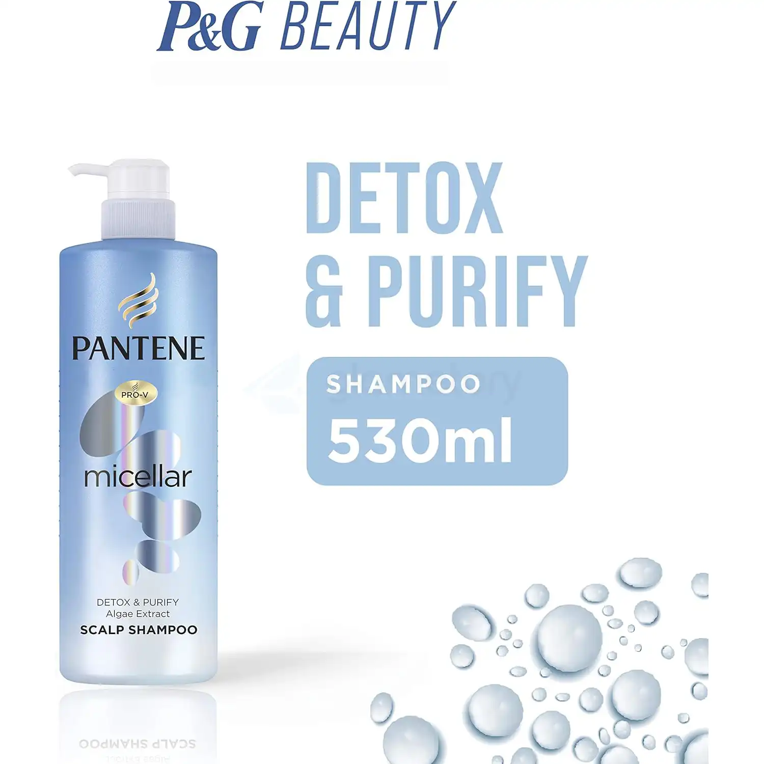 Pantene Micellar Detox & Purify Shampoo-530ml thumbnail 3