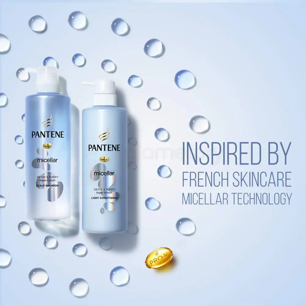 Pantene Micellar Detox & Purify Shampoo-530ml thumbnail 5