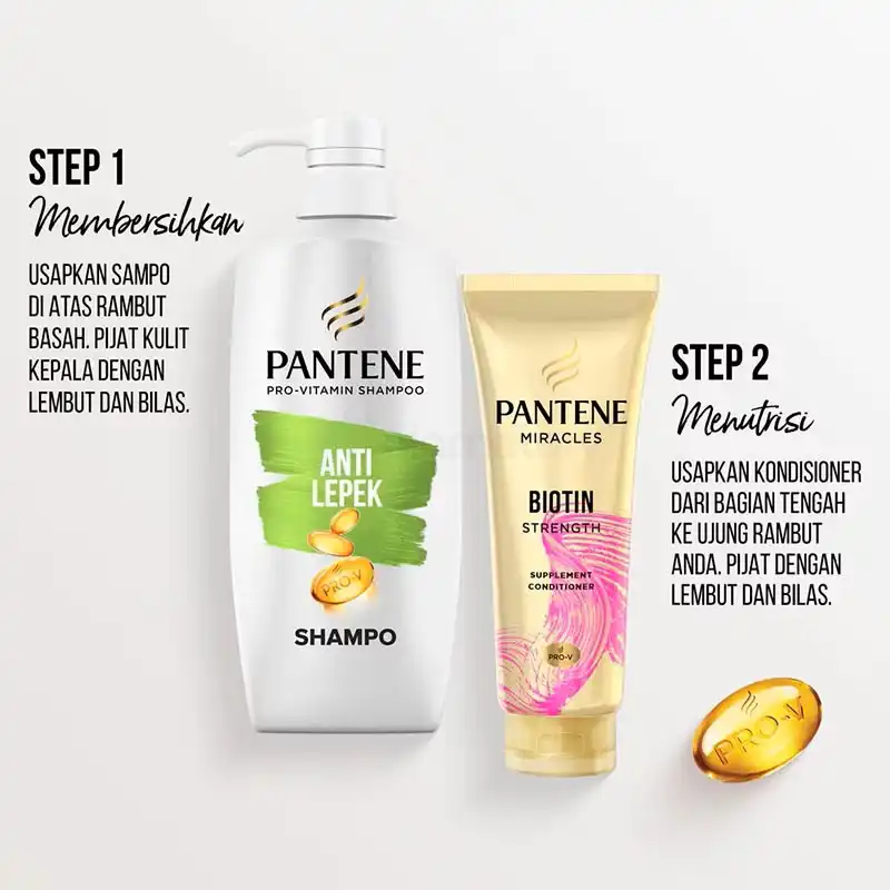 Pantene Pro Vitamin Anti Lepek Shampoo-480ml thumbnail 5