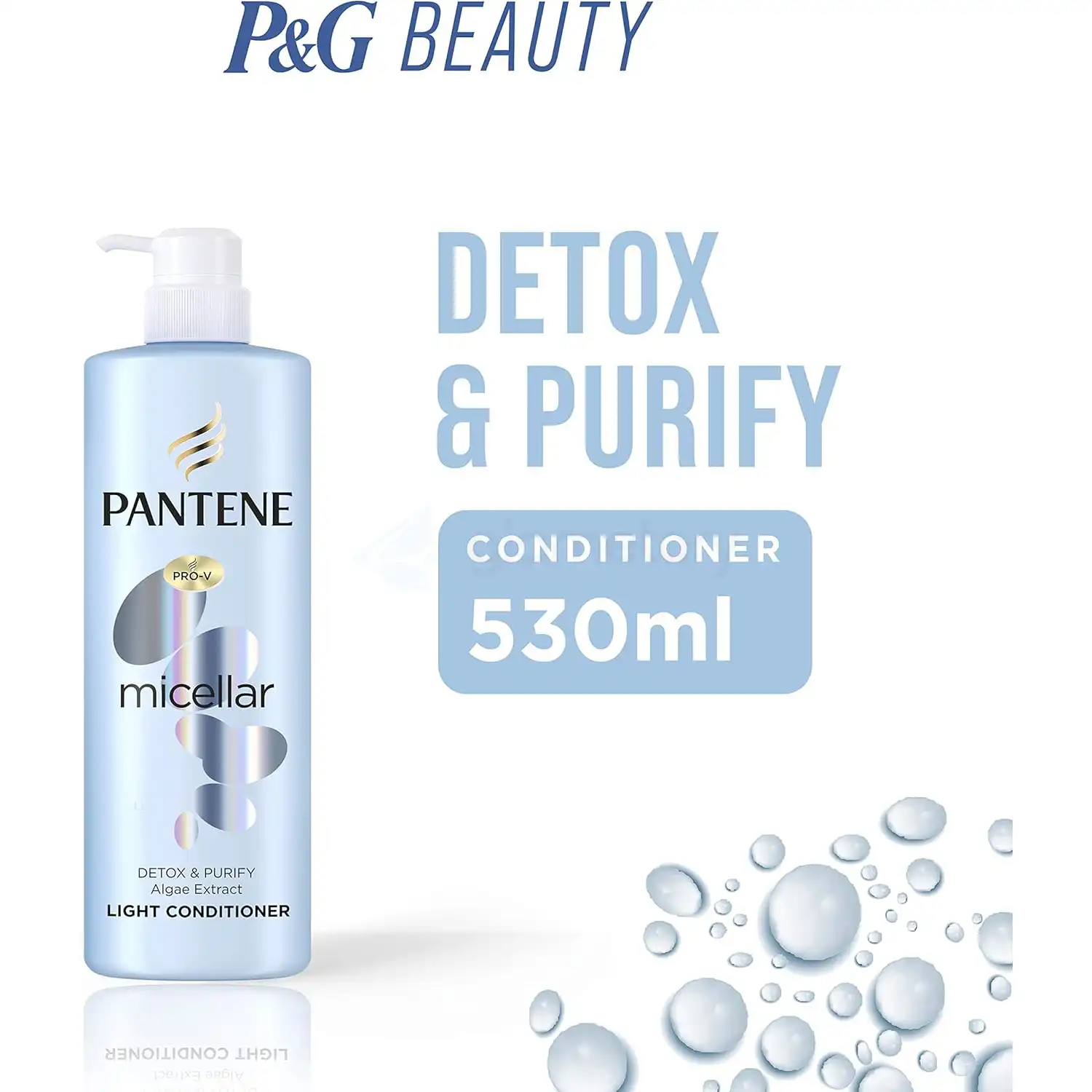 Pantene Pro-V Micellar Detox & Purify Light Conditioner-530ml thumbnail 3