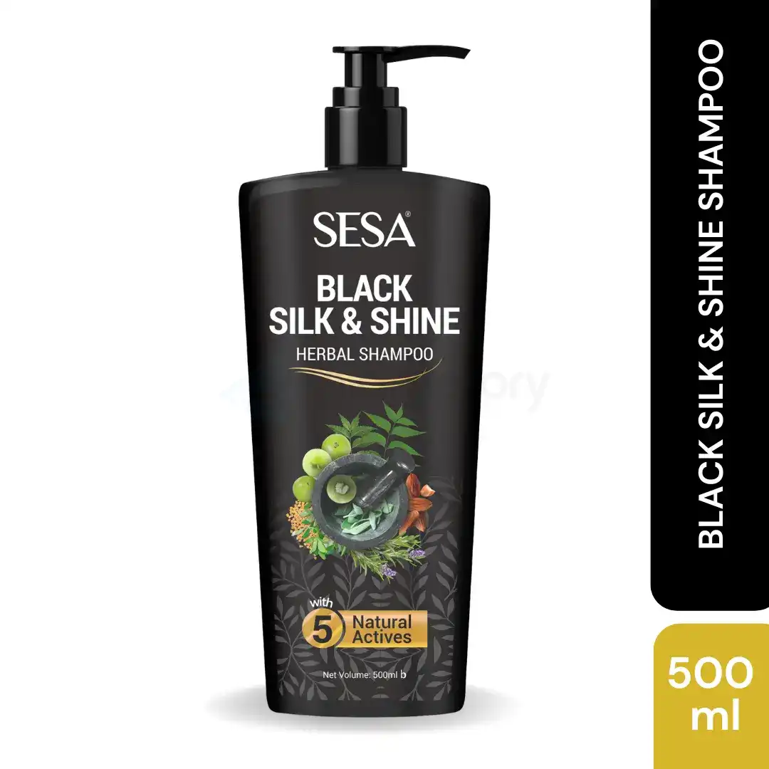 Sesa Black Silk & Shine Herbal Shampoo-500ml thumbnail 3
