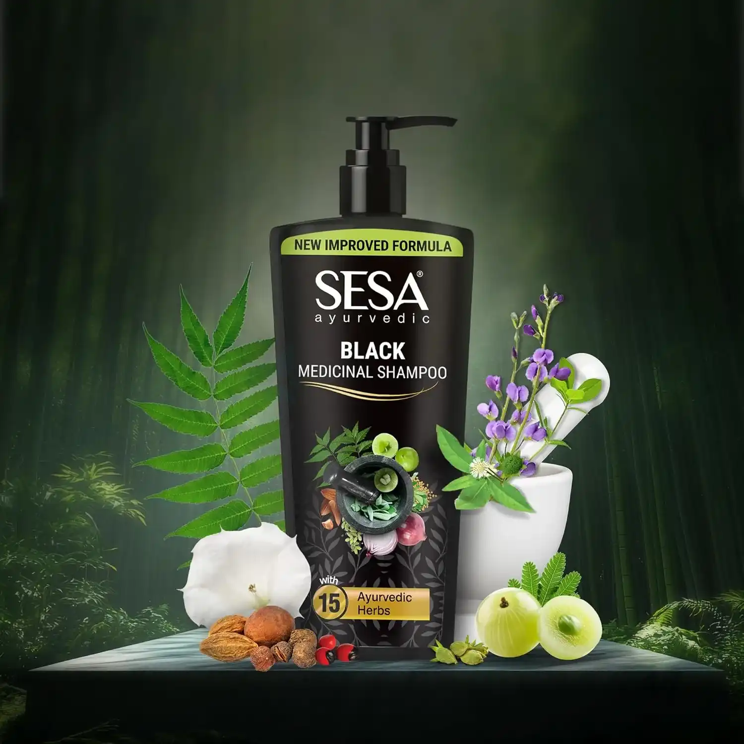 Sesa Black Silk & Shine Herbal Shampoo-500ml thumbnail 7