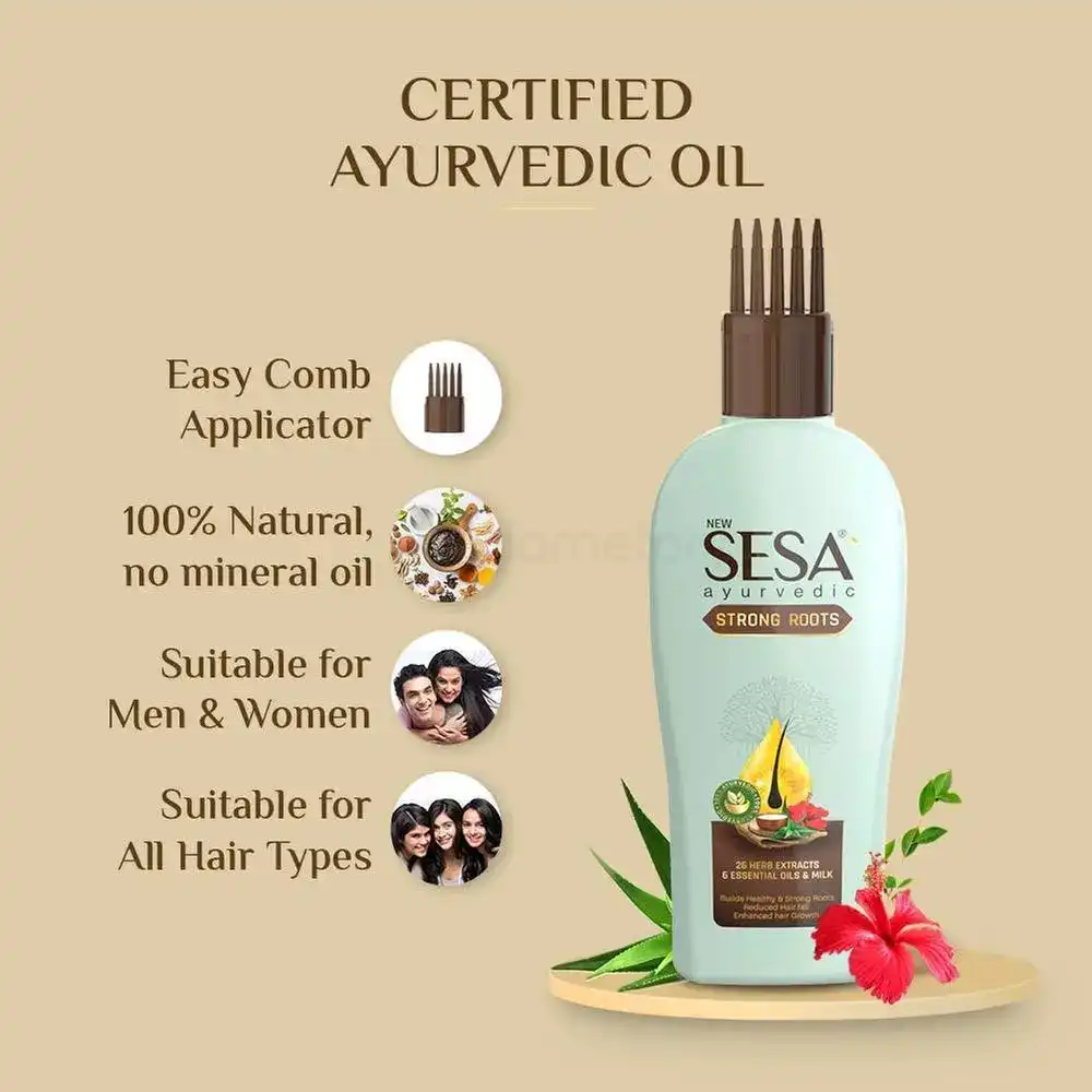 Sesa Ayurvedic Strong Roots Herbal Hair Oil-110ml thumbnail 3