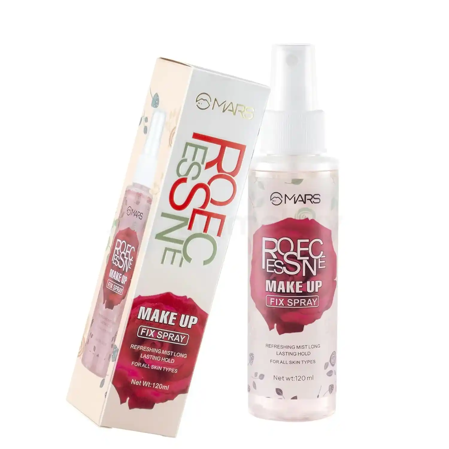 MARS Rose Essence Makeup Fixer Spray Primer-120ml