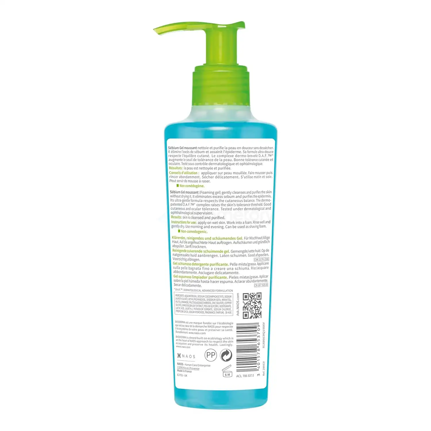 Bioderma Sébium Gel Moussant Purifying Foaming Gel-200ml