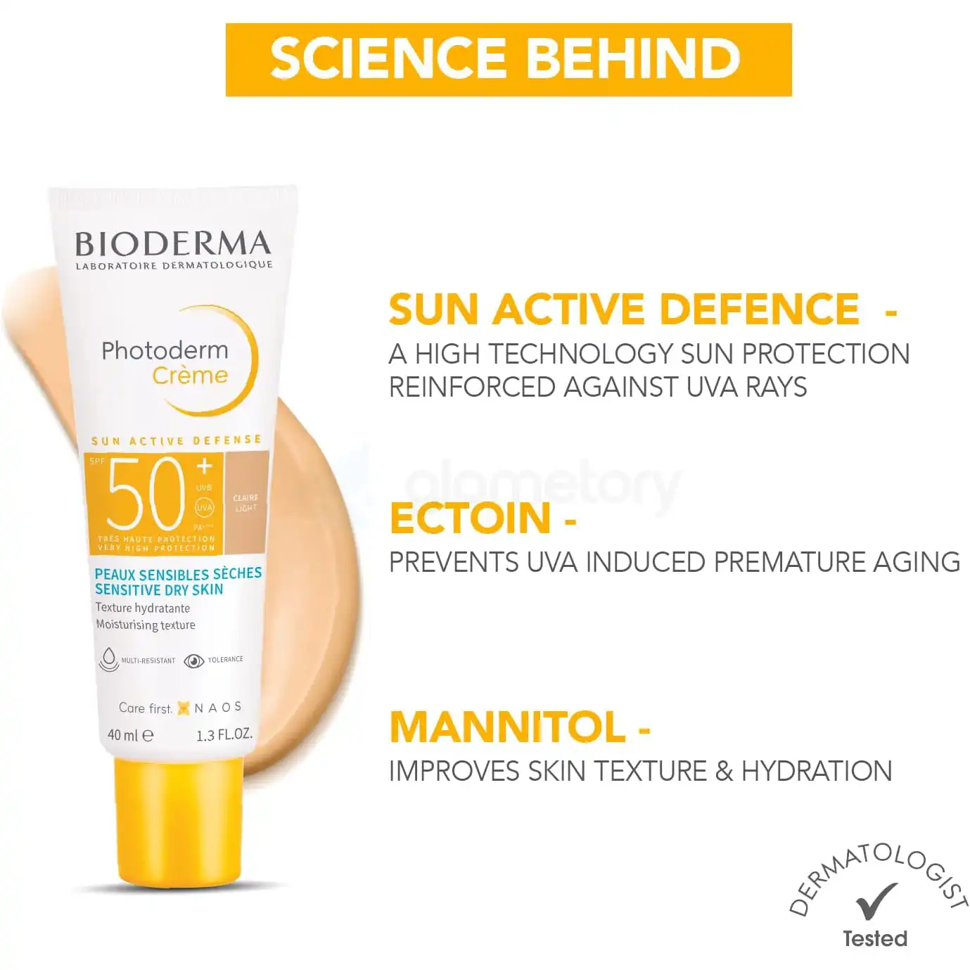 Bioderma Photoderm Crème SPF50+ for Sensitive Dry Skin-40ml